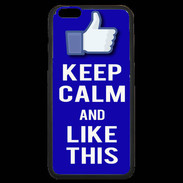 Coque iPhone 6 Plus Premium Keep Calm Like This Bleu