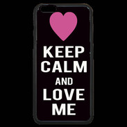 Coque iPhone 6 Plus Premium Keep Calm Love Noir