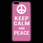 Coque iPhone 6 Plus Premium Keep Calm Peace Rose