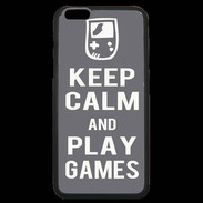 Coque iPhone 6 Plus Premium Keep Calm Play games Gris