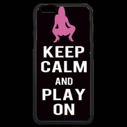 Coque iPhone 6 Plus Premium Keep Calm Play on Noir