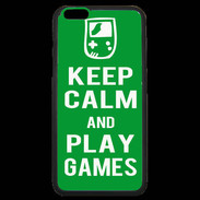 Coque iPhone 6 Plus Premium Keep Calm Play games Vert