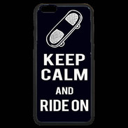 Coque iPhone 6 Plus Premium Keep Calm Ride on Noir