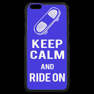 Coque iPhone 6 Plus Premium Keep Calm Ride on Bleu