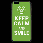Coque iPhone 6 Plus Premium Keep Calm Smile Vert