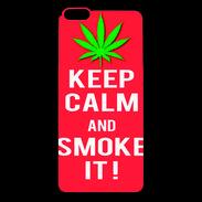 Coque iPhone 6 Plus Premium Keep Calm Smoke Rouge