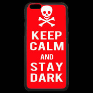 Coque iPhone 6 Plus Premium Keep Calm Stay dark Rouge