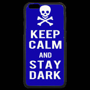 Coque iPhone 6 Plus Premium Keep Calm Stay dark Bleu