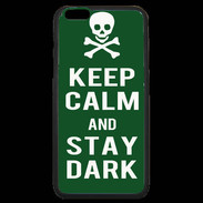 Coque iPhone 6 Plus Premium Keep Calm Stay dark Vert