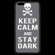 Coque iPhone 6 Plus Premium Keep Calm Stay dark Gris