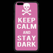 Coque iPhone 6 Plus Premium Keep Calm Stay dark Rose