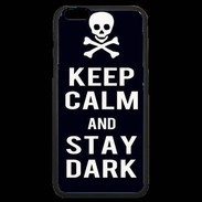 Coque iPhone 6 Plus Premium Keep Calm Stay dark Noir
