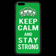 Coque iPhone 6 Plus Premium Keep Calm Stay strong Vert