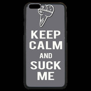 Coque iPhone 6 Plus Premium Keep Calm Suck me Gris