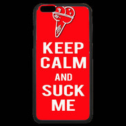 Coque iPhone 6 Plus Premium Keep Calm Suck me Rouge