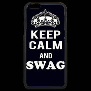 Coque iPhone 6 Plus Premium Keep Calm Swag Noir