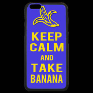 Coque iPhone 6 Plus Premium Keep Calm Take Banana Bleu