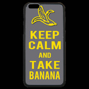 Coque iPhone 6 Plus Premium Keep Calm Take Banana Gris