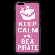 Coque iPhone 6 Plus Premium Keep Calm Be a Pirate Rose
