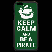 Coque iPhone 6 Plus Premium Keep Calm Be a Pirate Vert
