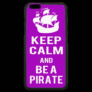 Coque iPhone 6 Plus Premium Keep Calm Be a Pirate Violet