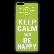 Coque iPhone 6 Plus Premium Keep Calm Be Happy Vert pomme