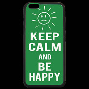 Coque iPhone 6 Plus Premium Keep Calm Be Happy Vert