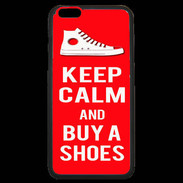 Coque iPhone 6 Plus Premium Keep Calm Buy Shoes Rouge