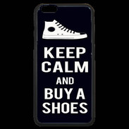Coque iPhone 6 Plus Premium Keep Calm Buy Shoes Noir