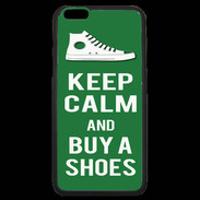 Coque iPhone 6 Plus Premium Keep Calm Buy Shoes Vert