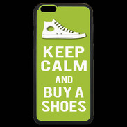 Coque iPhone 6 Plus Premium Keep Calm Buy Shoes Vert Pomme