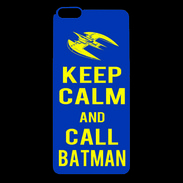Coque iPhone 6 Plus Premium Keep Calm Batman Bleu