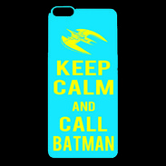 Coque iPhone 6 Plus Premium Keep Calm Batman Cyan