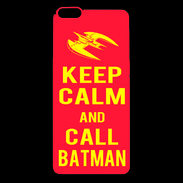 Coque iPhone 6 Plus Premium Keep Calm Call Batman Rouge