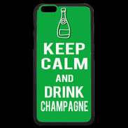 Coque iPhone 6 Plus Premium Keep Calm Drink champagne Vert