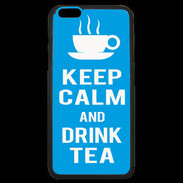 Coque iPhone 6 Plus Premium Keep Calm Drink Tea Cyan