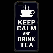 Coque iPhone 6 Plus Premium Keep Calm Drink Tea Noir
