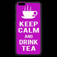 Coque iPhone 6 Plus Premium Keep Calm Drink Tea Violet