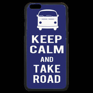 Coque iPhone 6 Plus Premium Keep Calm Take road Bleu