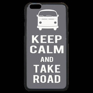Coque iPhone 6 Plus Premium Keep Calm Take Road Gris