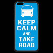 Coque iPhone 6 Plus Premium Keep Calm Take Road Cyan