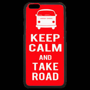 Coque iPhone 6 Plus Premium Keep Calm Take Road Rouge