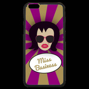 Coque iPhone 6 Plus Premium Miss business Brune