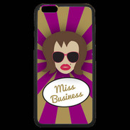 Coque iPhone 6 Plus Premium Miss business Chatain