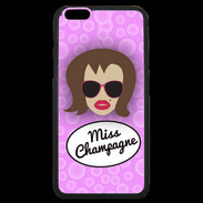 Coque iPhone 6 Plus Premium Miss Champagne Chatain