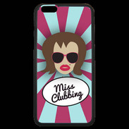 Coque iPhone 6 Plus Premium Miss Clubbing Chatain