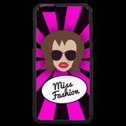Coque iPhone 6 Plus Premium Miss Fashion Chatain