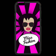 Coque iPhone 6 Plus Premium Miss Fashion Brune