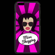 Coque iPhone 6 Plus Premium Miss Shopping Brune