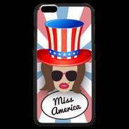 Coque iPhone 6 Plus Premium Miss USA Chatain